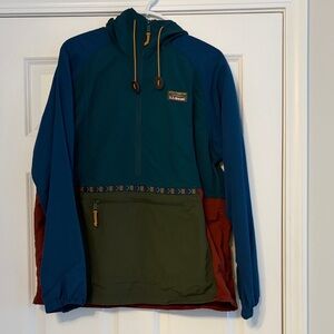 LL Bean Men's Mountain Classic Anorak, Multi-Color